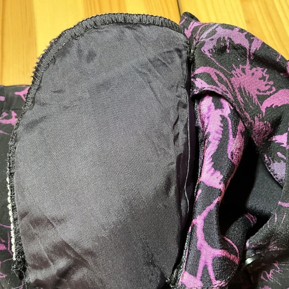 DUE PER DUE 100% Silk Vintage Button Front Blouse Removable Shoulder Pads Sz 6 - Picture 7 of 8